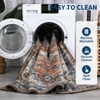 Indoor Soft Easy Vintage Luxurious Traditional Area Rug for Living Room Care Washable Floor Carpet Low Pile - 3 of 4