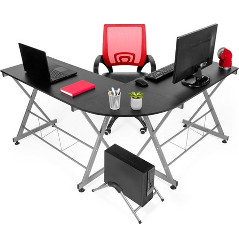 Cubiker 59 L Shaped Gaming Desk, Corner Computer Desk, Sturdy Home Office  Computer Table, Writing Desk, Larger Gaming Desk Workstation, Black :  : Home