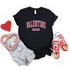 Simply Sage Market Valentine Vibes Distressed Short Sleeve Tee - L - Black - 3 of 4