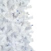 Northlight Pre-Lit Pencil Woodbury White Pine Artificial Christmas Tree - 6.5' - Blue Lights - 4 of 4