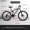 Gulches Mountain Bike 27.5" Wheels, 21-Speed Full Suspension Mens Womens Trail Commuter City Mountain Bike, Carbon Disc Brakes Grip Shifter Bicycles - 3 of 4