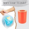 Evideco French Home Goods Bathroom Trash Can Padang Bamboo Top 1.3 Gal - 4 of 4