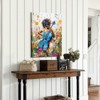NicBex Girl Playing Violin among Flowers Wall Art for Living Room Modern Wall Art Textured Wall Art - 3 of 4