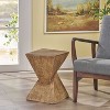 NicBex Outdoor End Table Modern Twisted Hourglass Design Outdoor Side Table, Concrete Patio Table Outdoor Coffee Table for Backyard, Balcony, Porch - 4 of 4