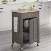 Jacksonville Kitchen Cart Gray - Buylateral - 2 of 4