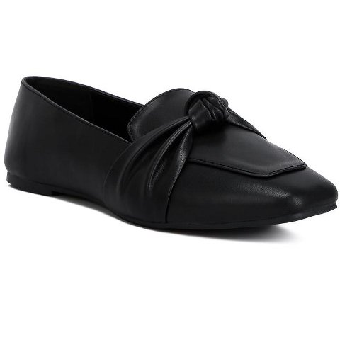 Женские туфли London Rag Womens Denali Recycled Faux Leather Flat Loafers 7