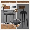 Jojoka Bar Table and Rack, Kitchen Table and Chairs for 2 with Upholstered Chairs - 4 of 4