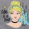 Girls' - Disney - Life Is A Ball Shirt Tail Raglan Graphic T-shirt - 2 of 4