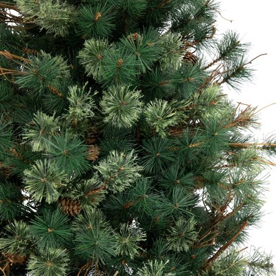 4' Green Pine Artificial Christmas Wall Tree with Pine Cones