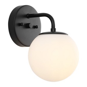 JONATHAN Y Louis Parisian Globe Metal/Frosted Glass Modern Contemporary LED Vanity Light - 1 of 4