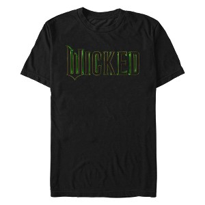 Wicked Men's Movie Glittery Wicked Logo Adult Short Sleeve T-Shirt - 1 of 4