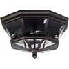 Quoizel Lighting Newbury 3 - Light Flush Mount in  Medici Bronze - 3 of 4