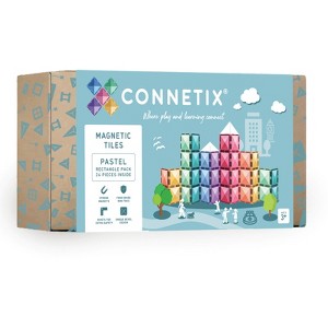 Magnetic Tiles Pastel Rectangle Pack, 24 Pieces : Target