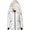 Sportoli Womens Winter Coat Hooded Plush Lined Quilted Warm Zip Up Puffer Jacket - 4 of 4