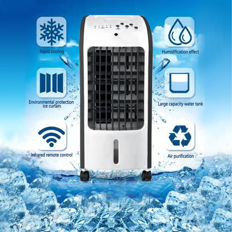 SKONYON 4-in-1 Evaporative Portable Air Cooler Fan Anion Humidify with Remote Control 7.5 Timer Ice Packs, 4 of 11
