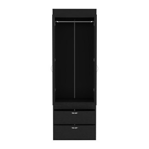 Chery Life Armoire 70H", Double Door Cabinet, Two Drawers, Metal Handles, Rod - 1 of 4