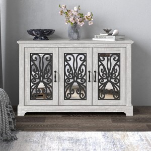 Galano Calidia Wood 45.7 in. 3 Door Sideboard with Adjustable Shelves - 1 of 4