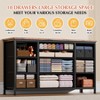 10 Drawer Dresser with Wooden Top for Bedroom, Rustic Tv Stand Dresser with Power Outlet for 55" TV, Fabric Dressers with Drawers for Living Room - 3 of 4