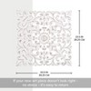 MH London Malbec Set of 2 Hand Curved Floral Wall Decor Medallion in White - 4 of 4