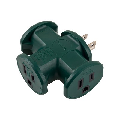 Philips 3-Outlet Heavy Duty Ground T-Tap Green