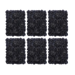 YIYIBYUS 23.62 in.x15.75 in Black Artificial Flower Wall Panel Artificial Flower - 1 of 4