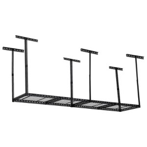 Overhead Garage Storage Rack – Heavy Duty Metal Ceiling Shelving, Adjustable Organization System for Garage – 330lb Capacity, Easy Install - 1 of 4