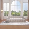 88" Cloud 3-Seater Sofa, Chenille Upholstery, Button Tufted, Modern Square Arm Couch-- Frevyn - 2 of 4