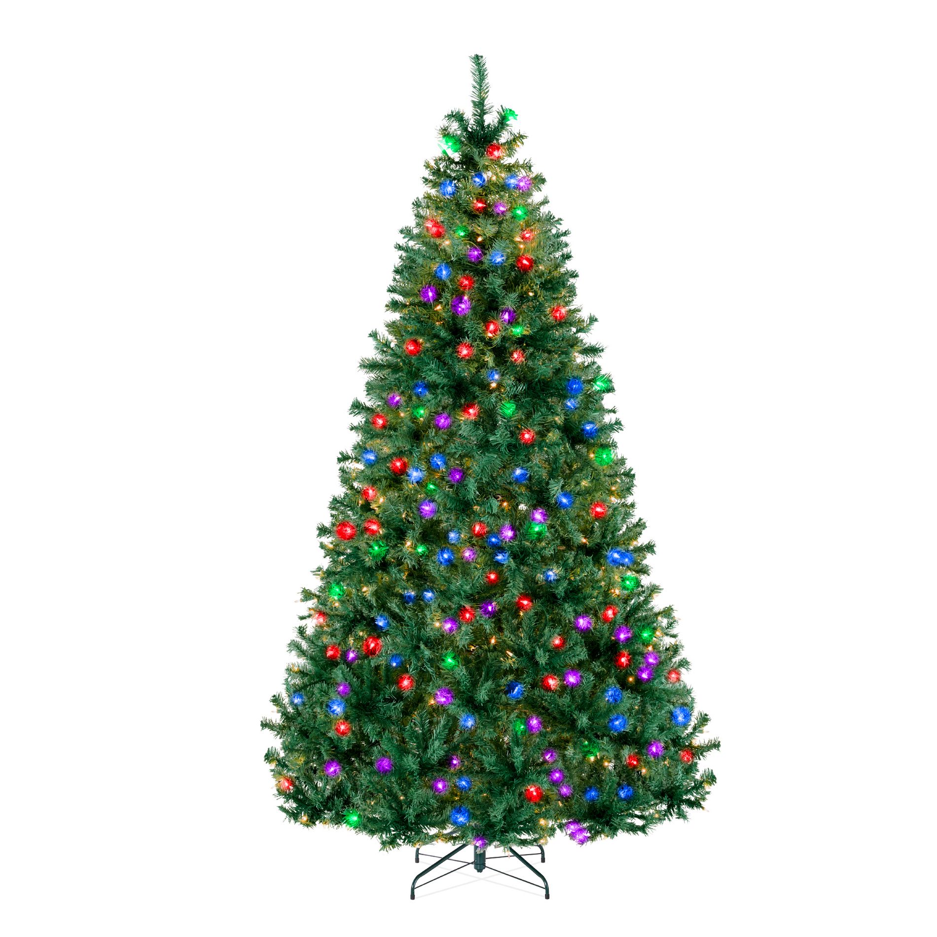 Best Choice Products 6ft Pre-Lit Christmas Tree w/ Twinkling Artificial Pine Lighted Holiday Decor - Multi-Color LEDs