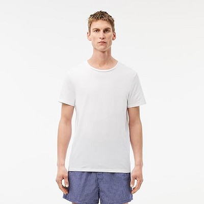 Lacoste Men's 3-Pack Crew neck Regular Fit Undershirts
