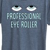 Women's - Instant Message - Professional Eye Roller Short Sleeve Graphic T-Shirt - 2 of 4