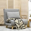 NicBex Convertible Sleeper Chair,2-in-1 Multi-Functional Folding Sofa Bed,Modern Couches with  Adjustable Backrest for Living Room,Beige/Light Gray - 2 of 4