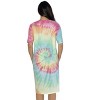 Just Love Womens Nightgown - Short Sleeve Henley Oversized Sleepwear Gown - 3 of 3