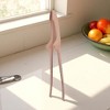 Unique Bargains Food Tongs Pointed Head Food Tong Stainless Steel Design Dishwasher Safe Stainless Steel 10 Inch 1Pcs - 2 of 3