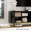 Dyonery 70" Fluted tv Stand with Adjustable Shelf for Living Room,Entertainment Center TV Stand for TV Up to 80 Inch,Television Media Console Table - 4 of 4