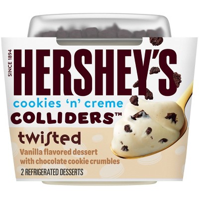 Colliders Twisted Hershey's Cookies 'N' Creme Vanilla Refrigerated Dessert - 2ct