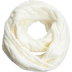 Zuppad Womens Thick Ribbed Knit Winter Infinity Circle Loop Scarf - 1 of 4