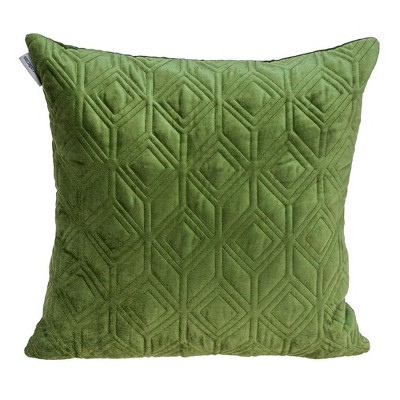 Parkland Collection,Aleta Transitional Quilted Olive Pillow