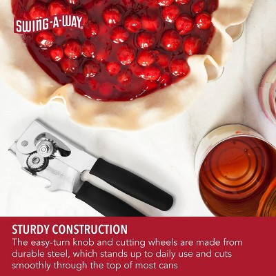 Black Ergonomic Handle Steel Portable Can Opener