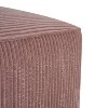 Sapphtopaz 30" Square Upholstered Ottoman Foot Stool with Fabric Ottoman Foot Rest Bedroom Decor Pouf for Living Room, Entryway - 4 of 4