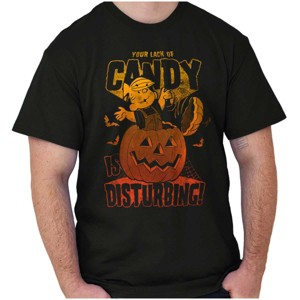 Retro Halloween Dennis Lack of Candy Graphic T Shirt Men or Women Brisco Brands - 1 of 4