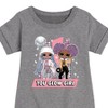 Girls' - LOL Surprise! - Winter Dolls Graphic Short Sleeve Fleece Dress - 2 of 4