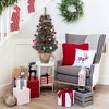 Homhougo 3ft Snow Flocked Christmas Tree with Pine Cones & Red Berries, Cloth Bag Base, Ideal for Fireplace or Tabletop - 3 of 4