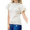Women's Beautiful Mind Frill Sleeve Sweater - And The Why - 2 of 4