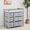 GustoWave Wooden Diaper Changing Table, Modern Baby Changing Station Dresser with 6 Storage Drawers and Pad,Toddler Changing Diaper Table - 2 of 4