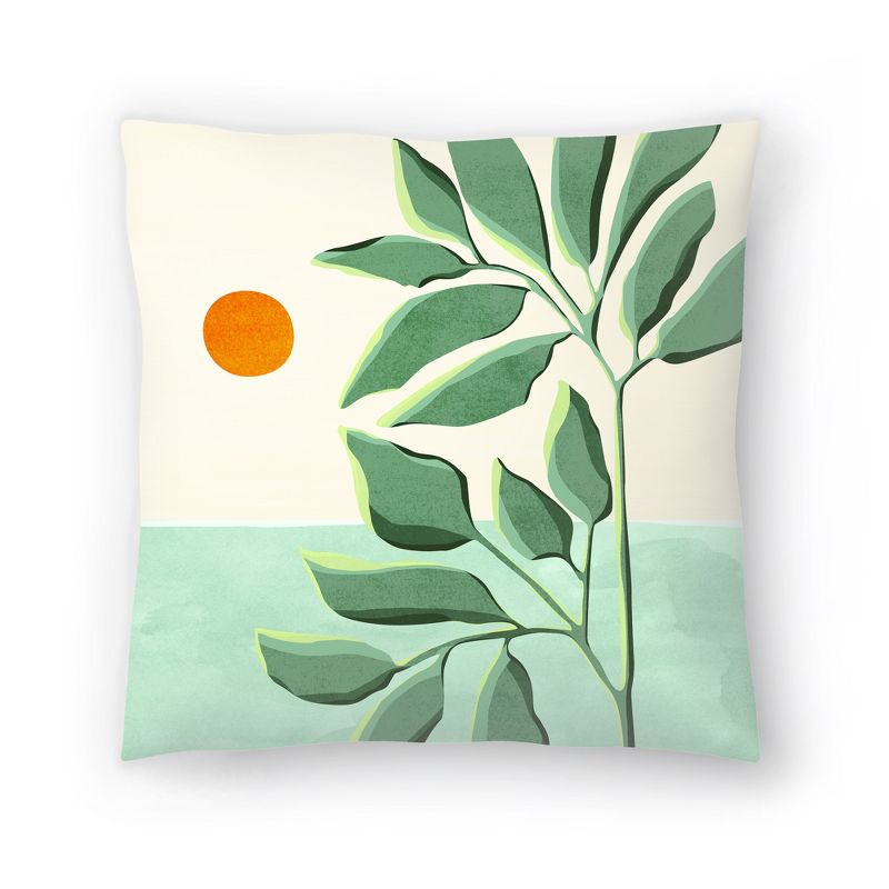Americanflat Botanical Floral Room Decor Throw Pillow By Modern Tropical, 1 of 5