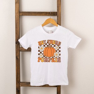 The Juniper Shop Hey There Pumpkin Flowers Kids Short Sleeve Tee - 1 of 2