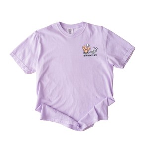 S.W.Smiley Life Is Better Cereal - Women's Garment Dyed Graphic T-Shirt - 1 of 4