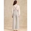 INSPIRE CHIC Women's Casual Office Adjustable Straps Wide Leg Jumpsuits - 3 of 4