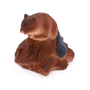 Collectible Wildlife Gifts | Beaver, Castor,  Plastic Animal, Educational, Toy,  Realistic Figure,  Model,   Gift,  2"    F422 B8 - 1 of 4