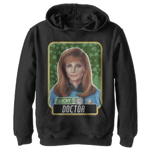 Boy's Star Trek: The Next Generation St. Patrick's Day Lucky Doctor Beverly Crusher Pull Over Hoodie - 1 of 4